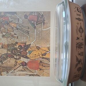 VINTAGE PYREX EARLY AMERICAN CASSEROLE DISH 1.5 QUART